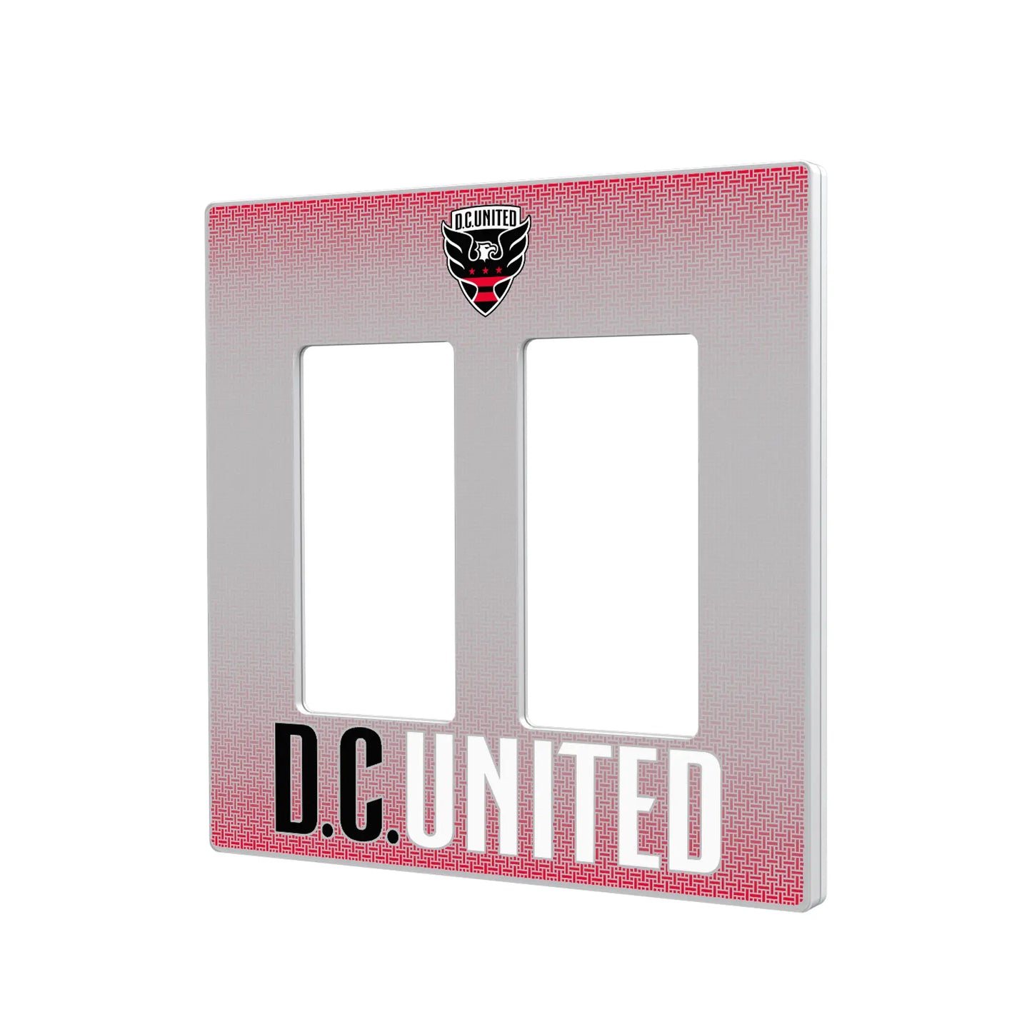 DC United Linen Hidden-Screw Light Switch Plate
