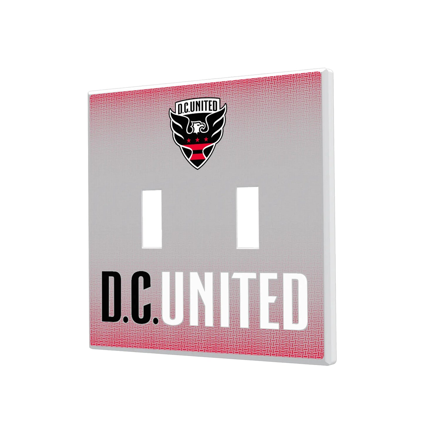 DC United Linen Hidden-Screw Light Switch Plate