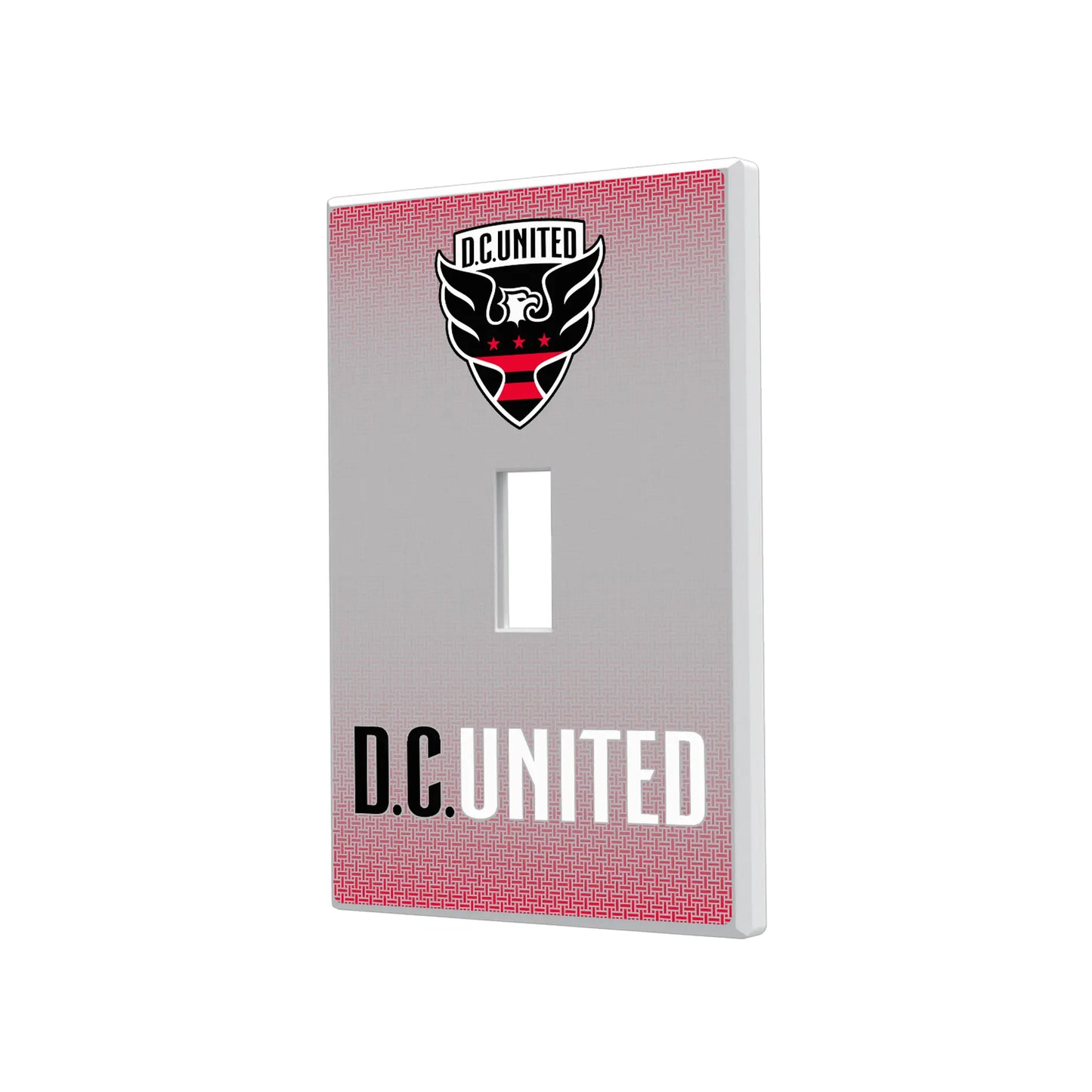 DC United Linen Hidden-Screw Light Switch Plate