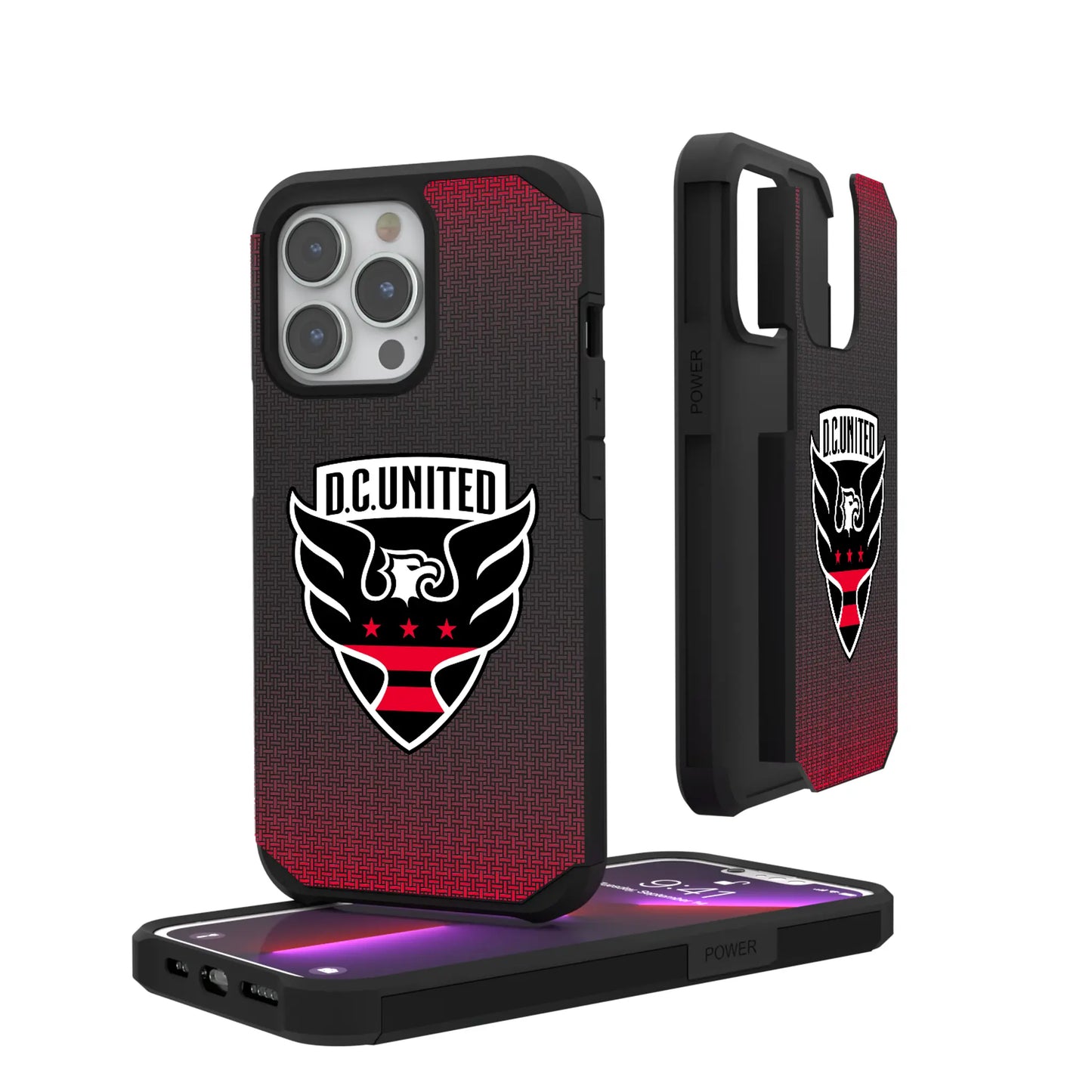 DC United Linen Rugged Phone Case for Apple iPhone