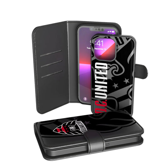 DC United Monocolor Tilt Wallet Phone Case for Apple iPhone