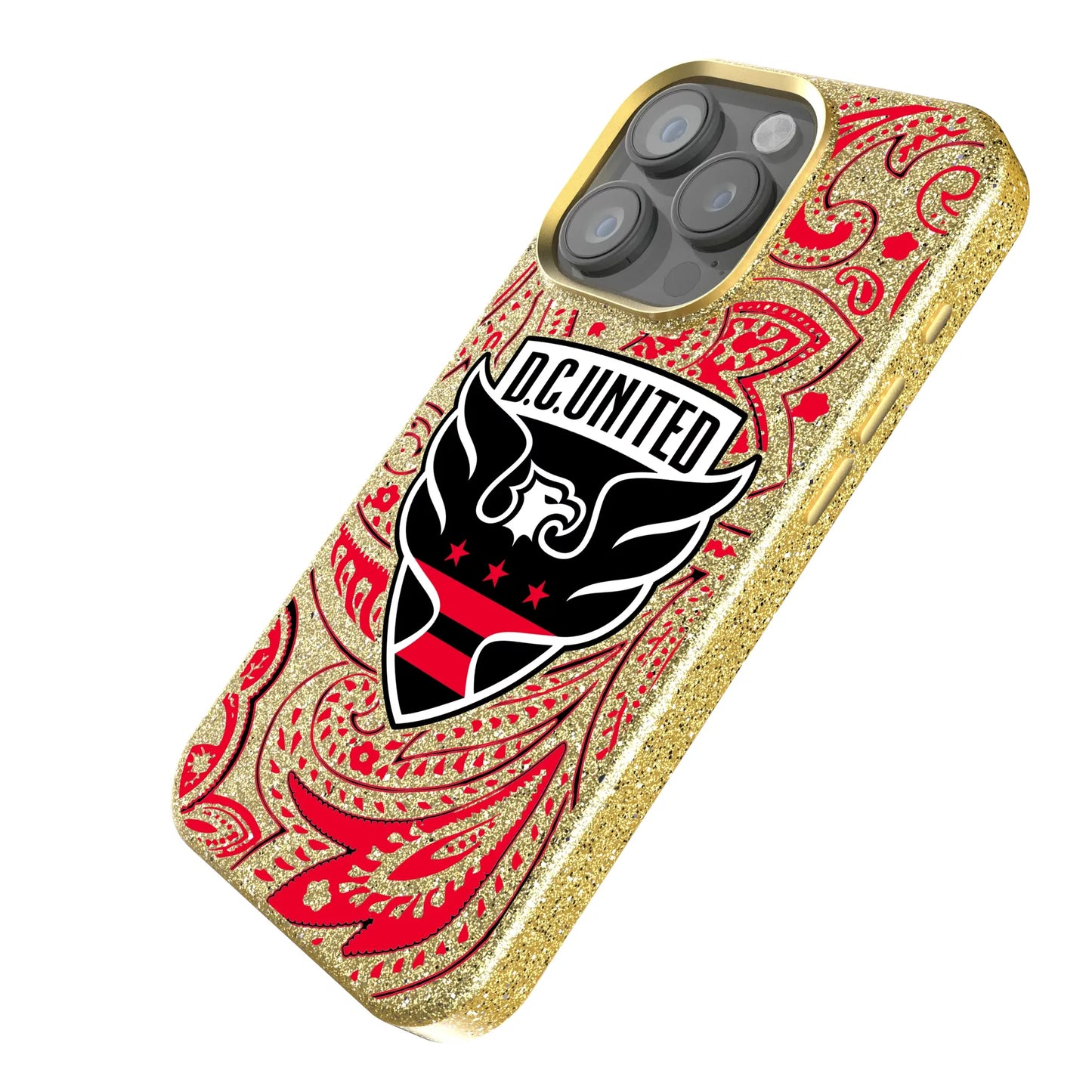 DC United Paisley Bling Phone Case for Apple iPhone