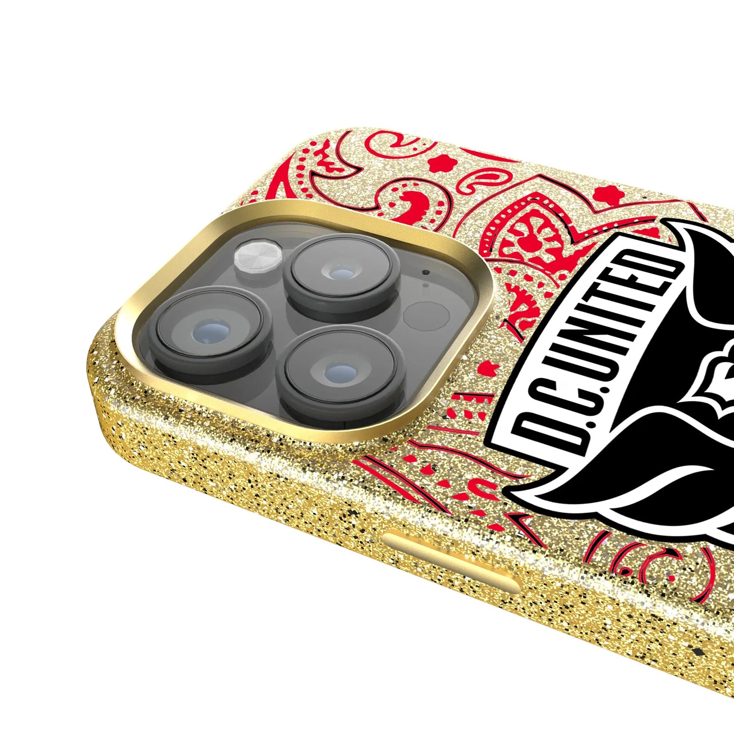 DC United Paisley Bling Phone Case for Apple iPhone
