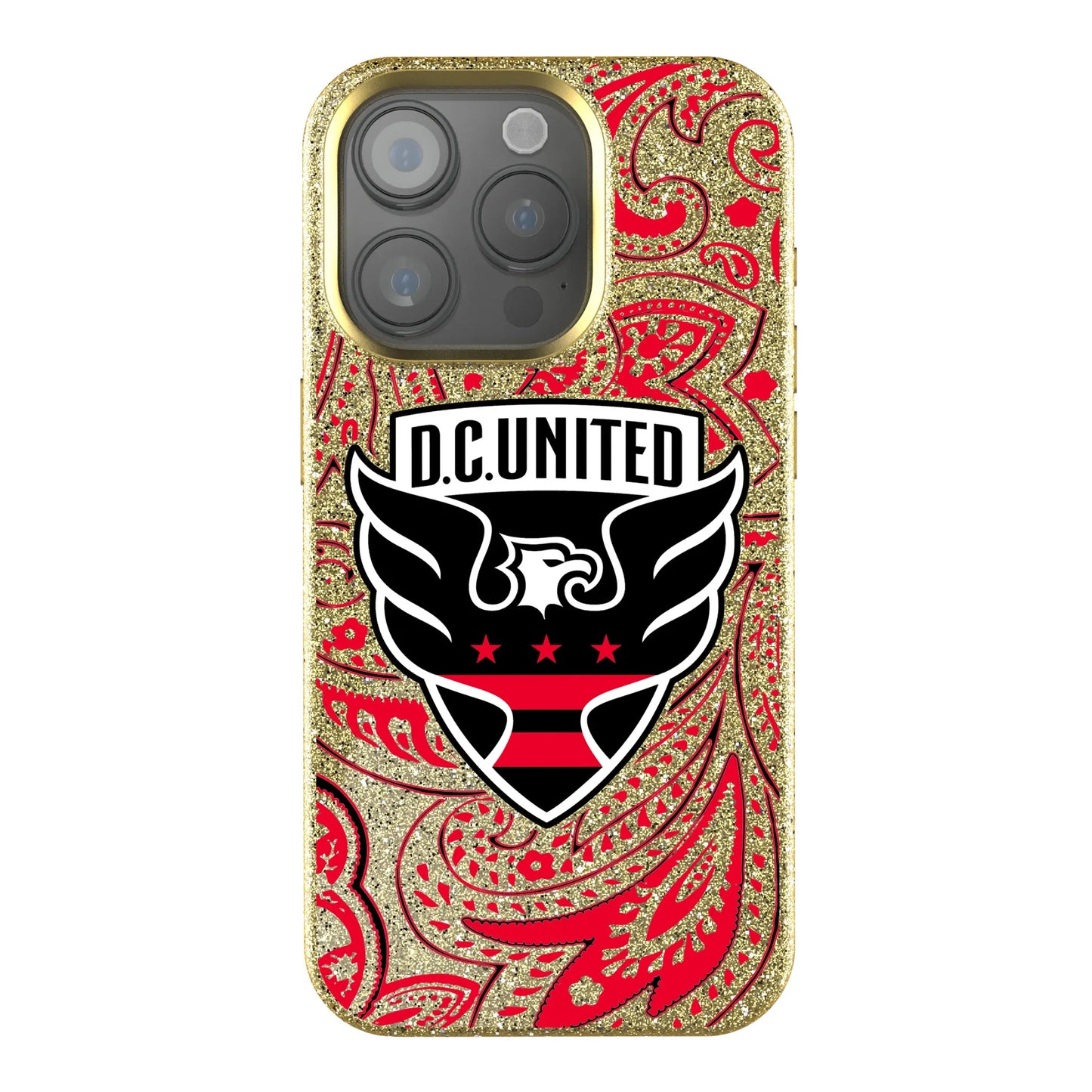 DC United Paisley Bling Phone Case for Apple iPhone