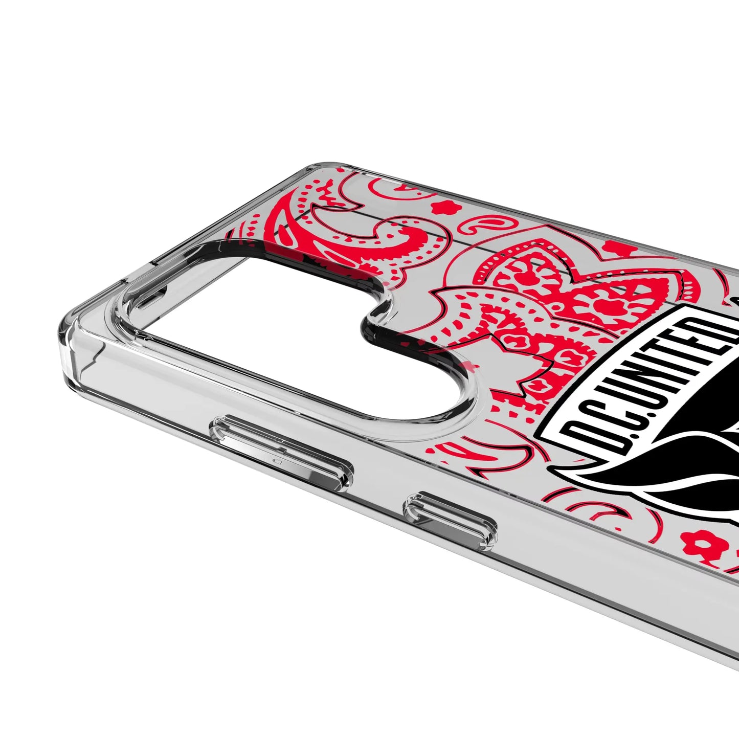 DC United Paisley Clear Phone Case for Samsung Galaxy
