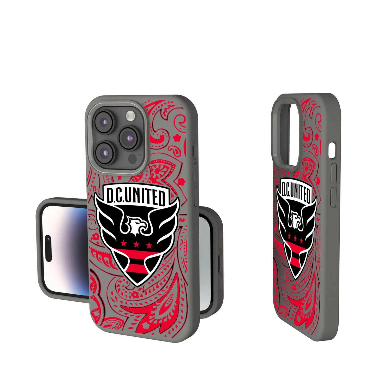 DC United Paisley Soft Touch Phone Case for Apple iPhone