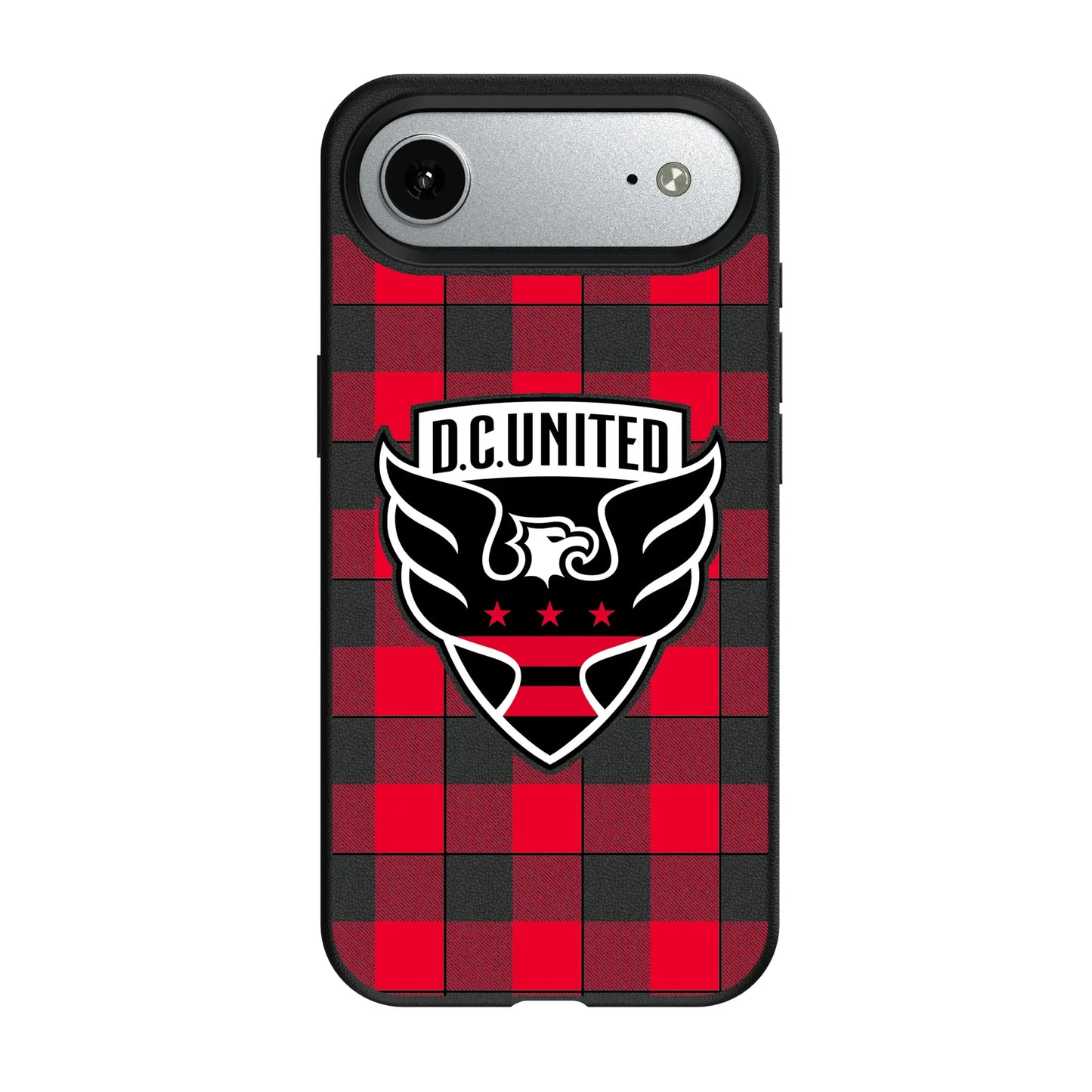 DC United Plaid MagSafe Compatible Phone Case for Apple iPhone