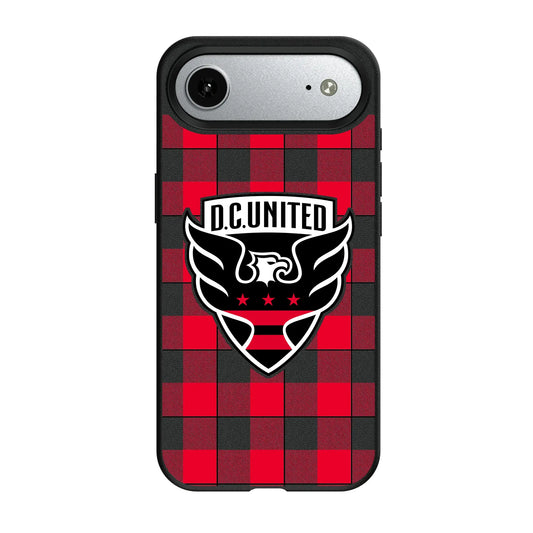 DC United Plaid MagSafe Compatible Phone Case for Apple iPhone