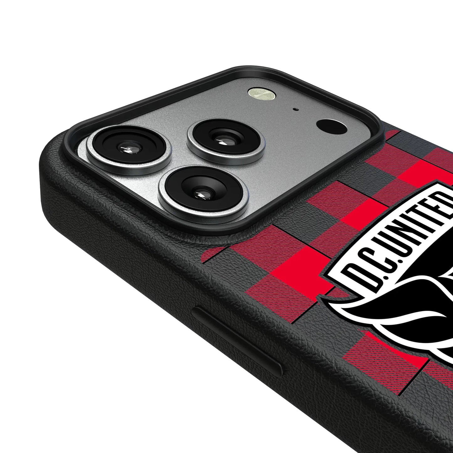 DC United Plaid MagSafe Compatible Phone Case for Apple iPhone