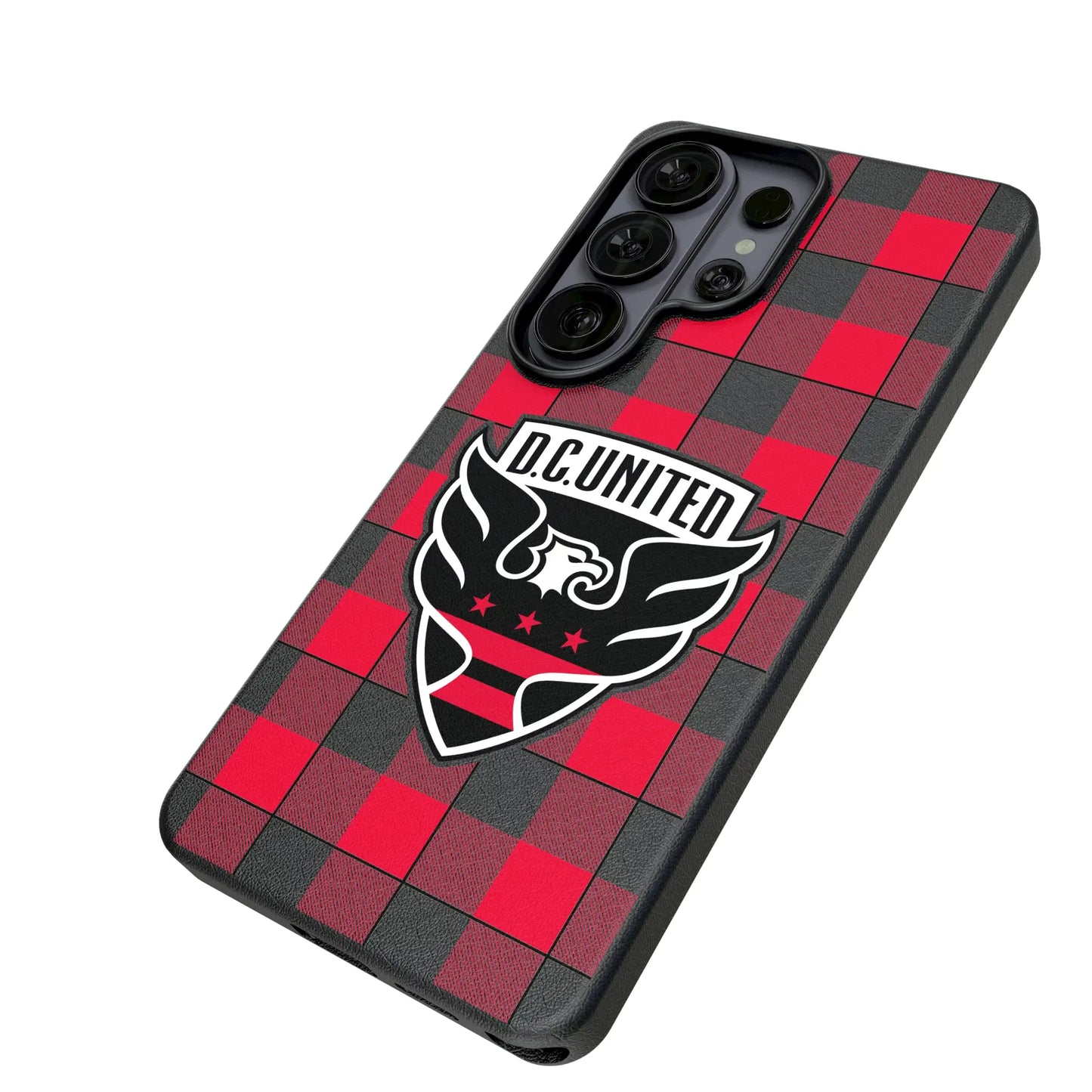 DC United Plaid MagSafe Compatible Phone Case for Samsung Galaxy