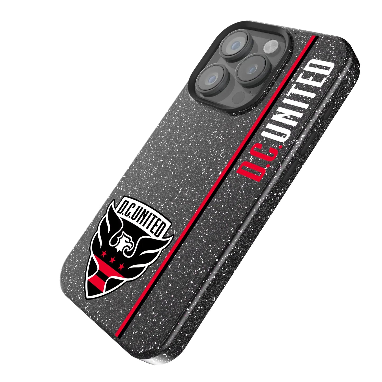 DC United Sidebar Black Bling Phone Case for Apple iPhone