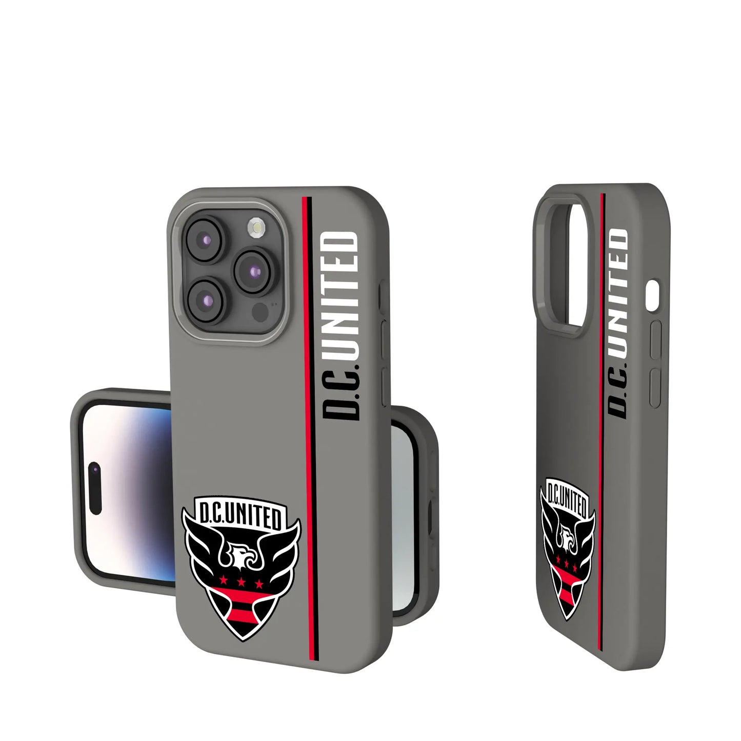 DC United Sidebar Soft Touch Phone Case for Apple iPhone