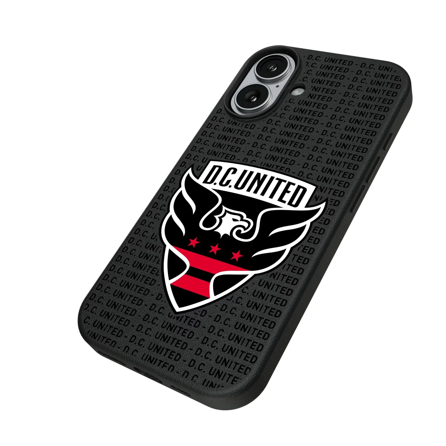 DC United Text Backdrop MagSafe Compatible Phone Case for Apple iPhone