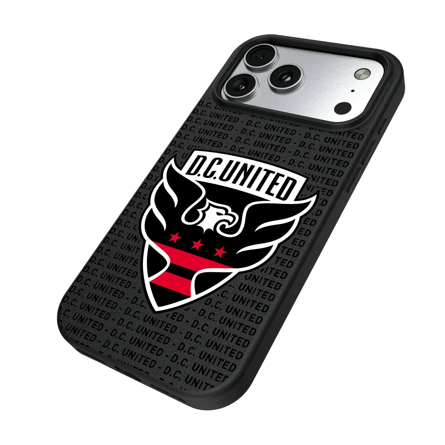 DC United Text Backdrop MagSafe Compatible Phone Case for Apple iPhone