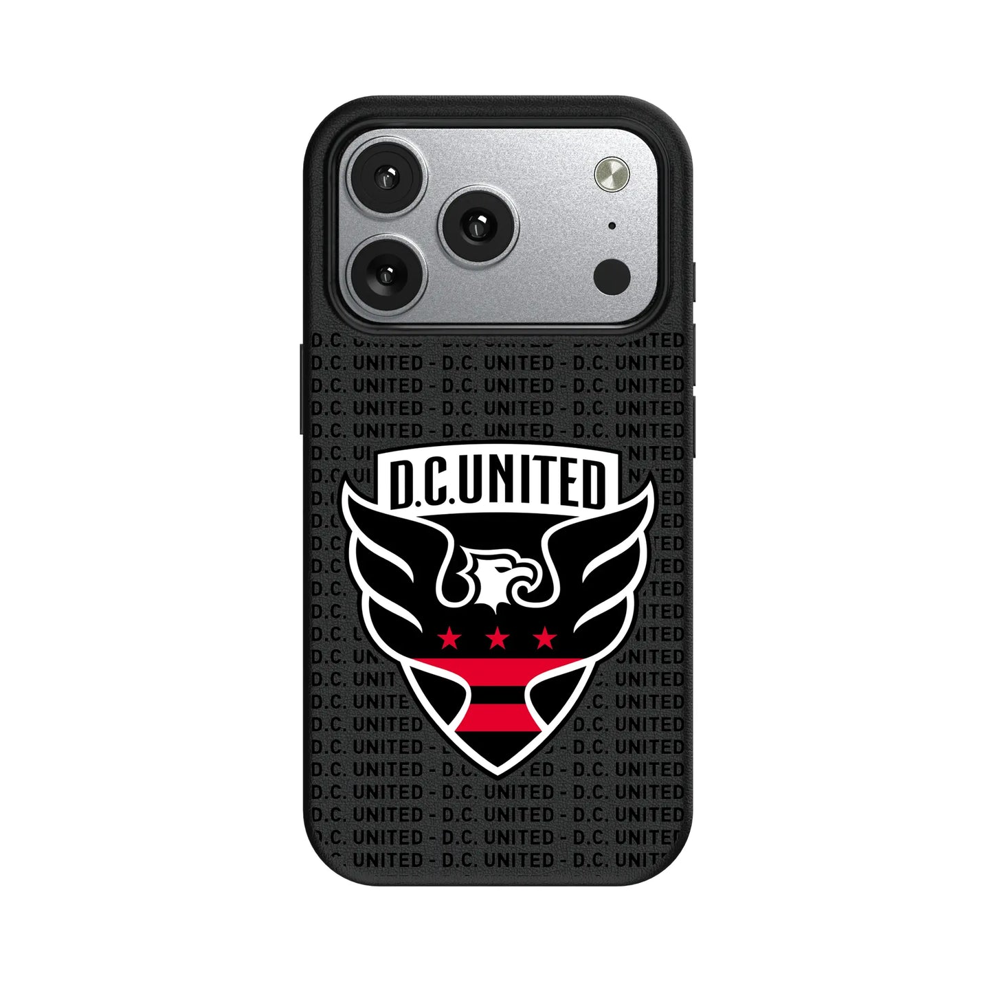 DC United Text Backdrop MagSafe Compatible Phone Case for Apple iPhone