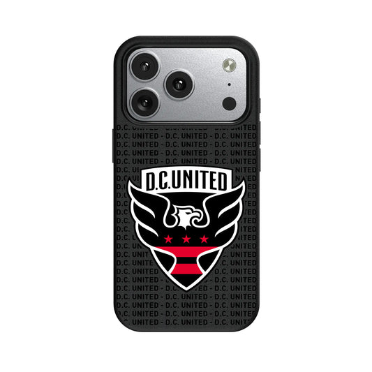 DC United Text Backdrop MagSafe Compatible Phone Case for Apple iPhone