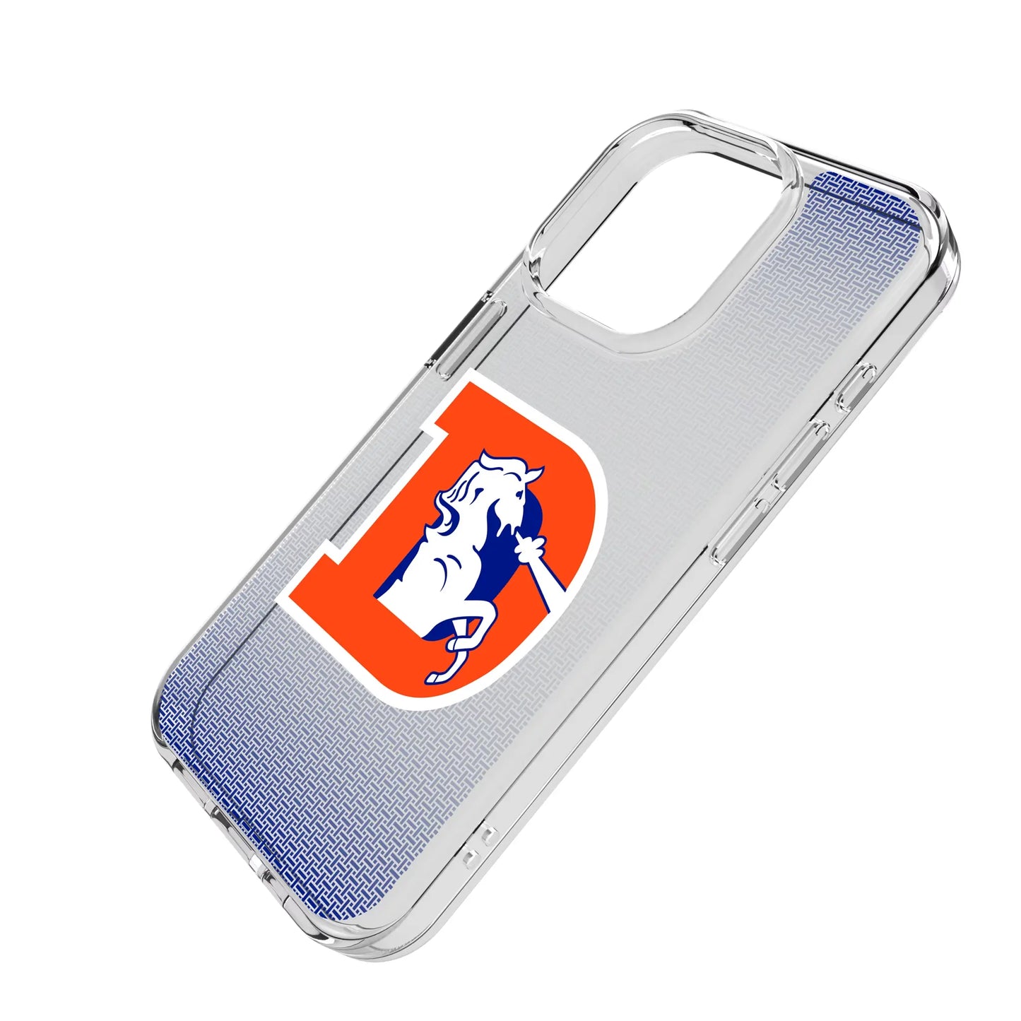 Denver Broncos 1993-1996 Historic Collection Linen Clear Phone Case for Apple iPhone