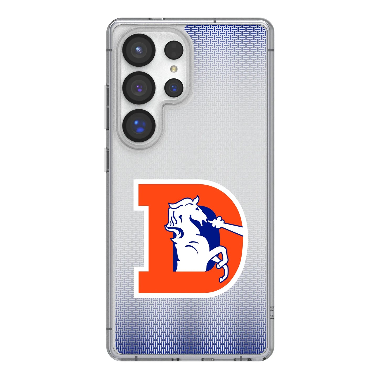 Denver Broncos 1993-1996 Historic Collection Linen Clear Phone Case for Samsung Galaxy