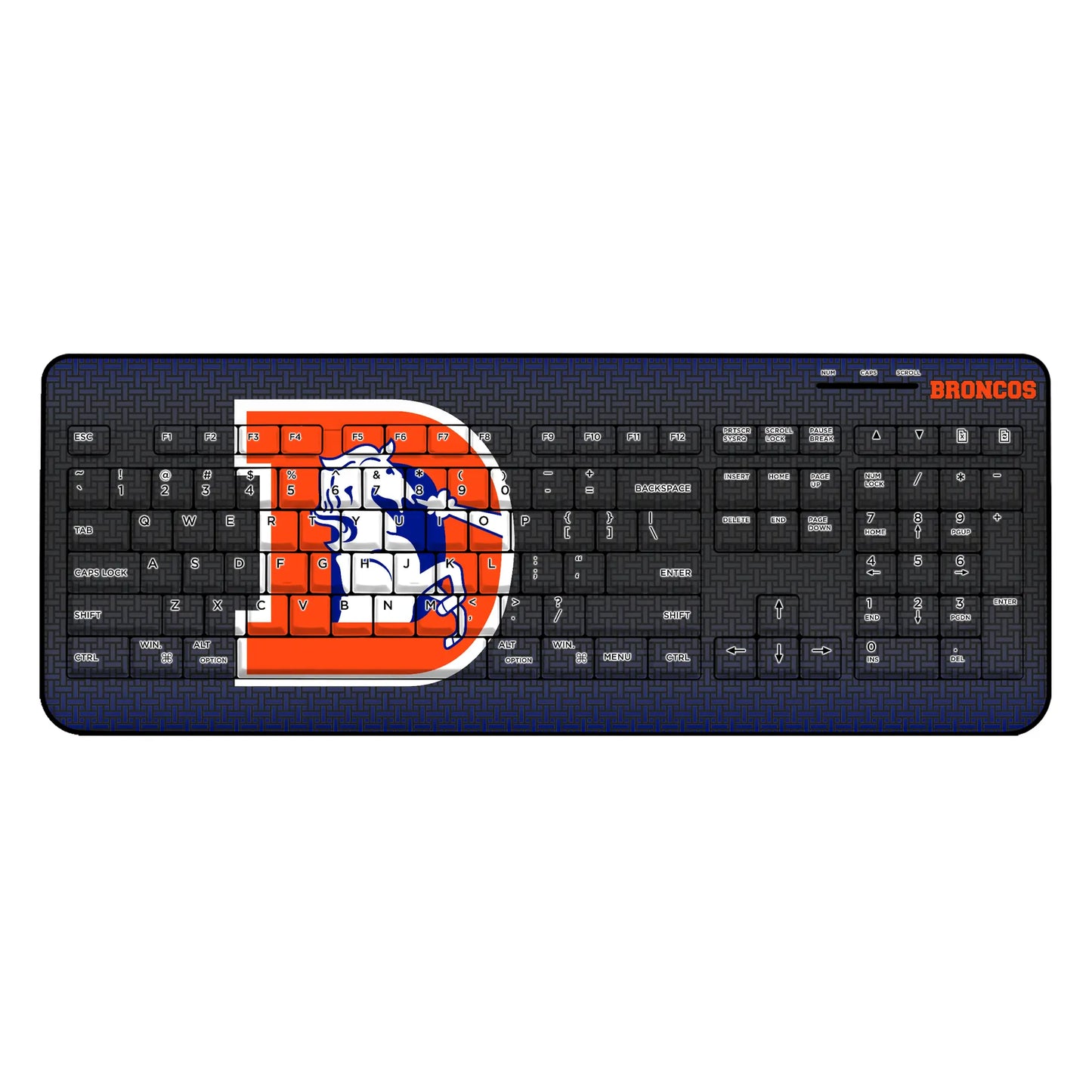 Denver Broncos 1993-1996 Historic Collection Linen Wireless USB Keyboard