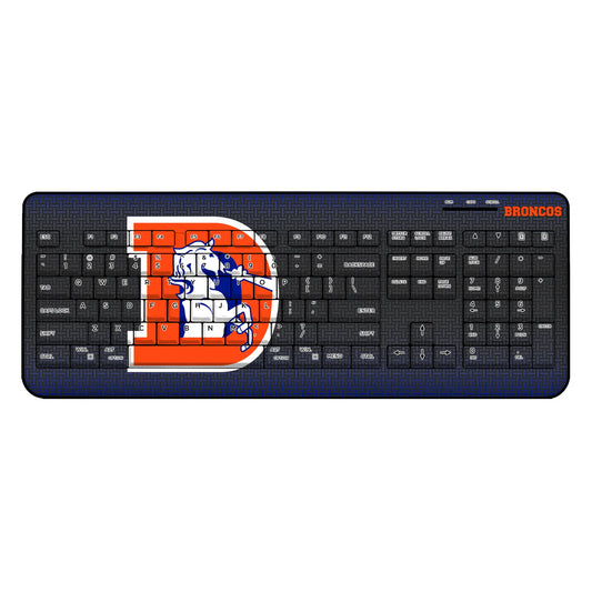 Denver Broncos 1993-1996 Historic Collection Linen Wireless USB Keyboard