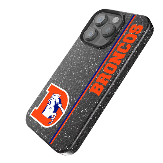 Denver Broncos 1993-1996 Historic Collection Sidebar Black Bling Phone Case for Apple iPhone