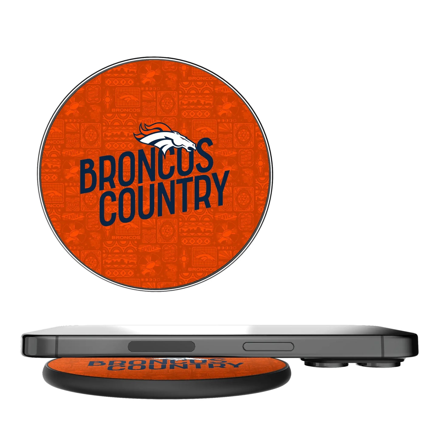 Denver Broncos Deco 15-Watt Wireless Charger