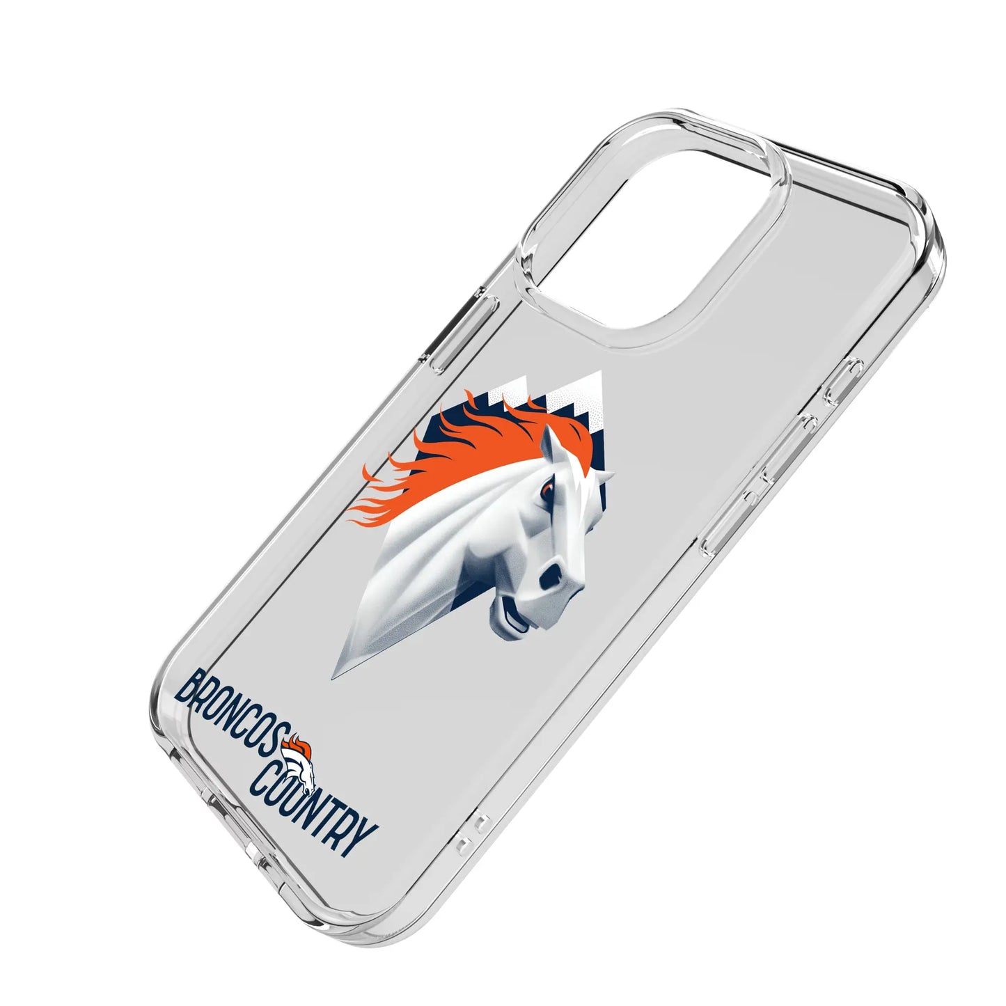 Denver Broncos Deco Clear Phone Case for Apple iPhone