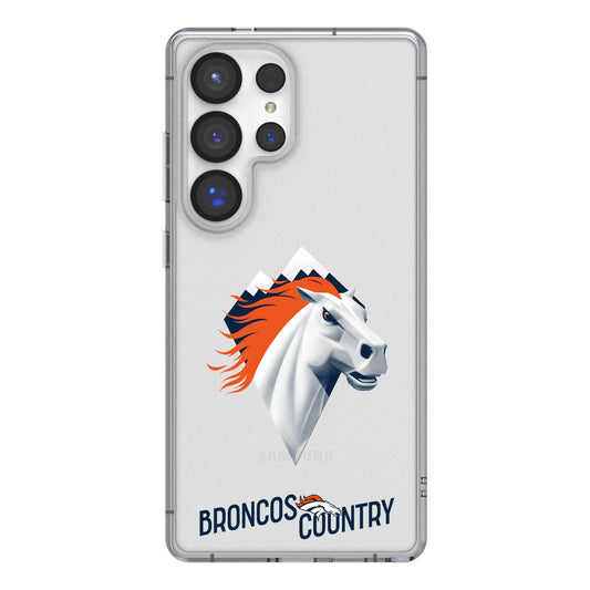 Denver Broncos Deco Clear Phone Case for Samsung Galaxy