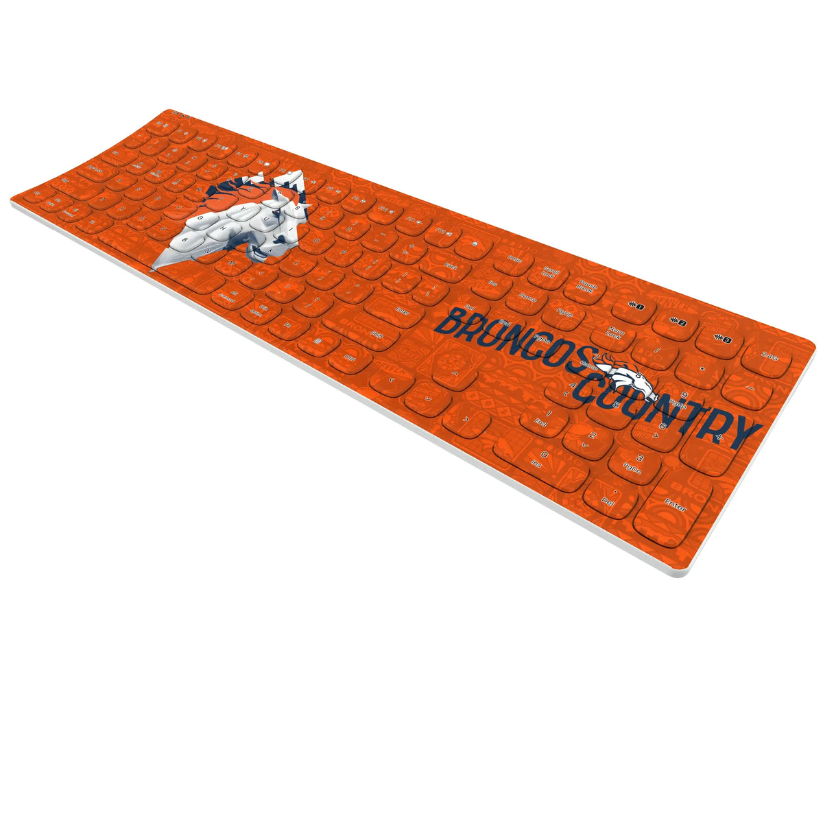 Denver Broncos Deco Curved Wireless Keyboard