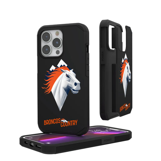 Denver Broncos Deco Rugged Phone Case for Apple iPhone