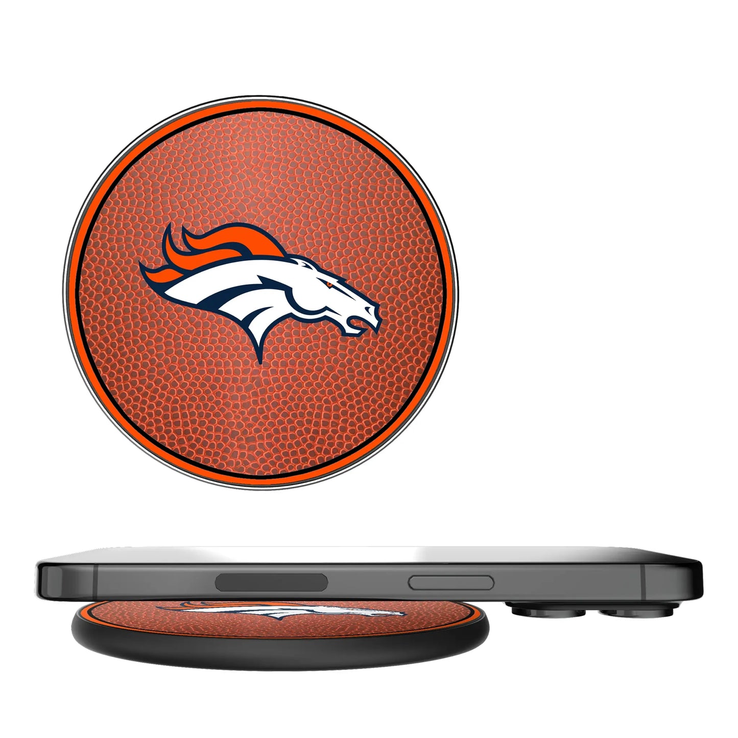 Denver Broncos Football 15-Watt Wireless Charger