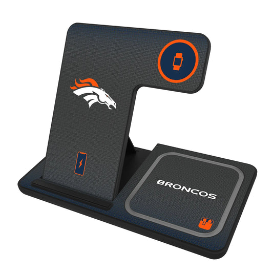 Denver Broncos Linen 3 in 1 Charging Station