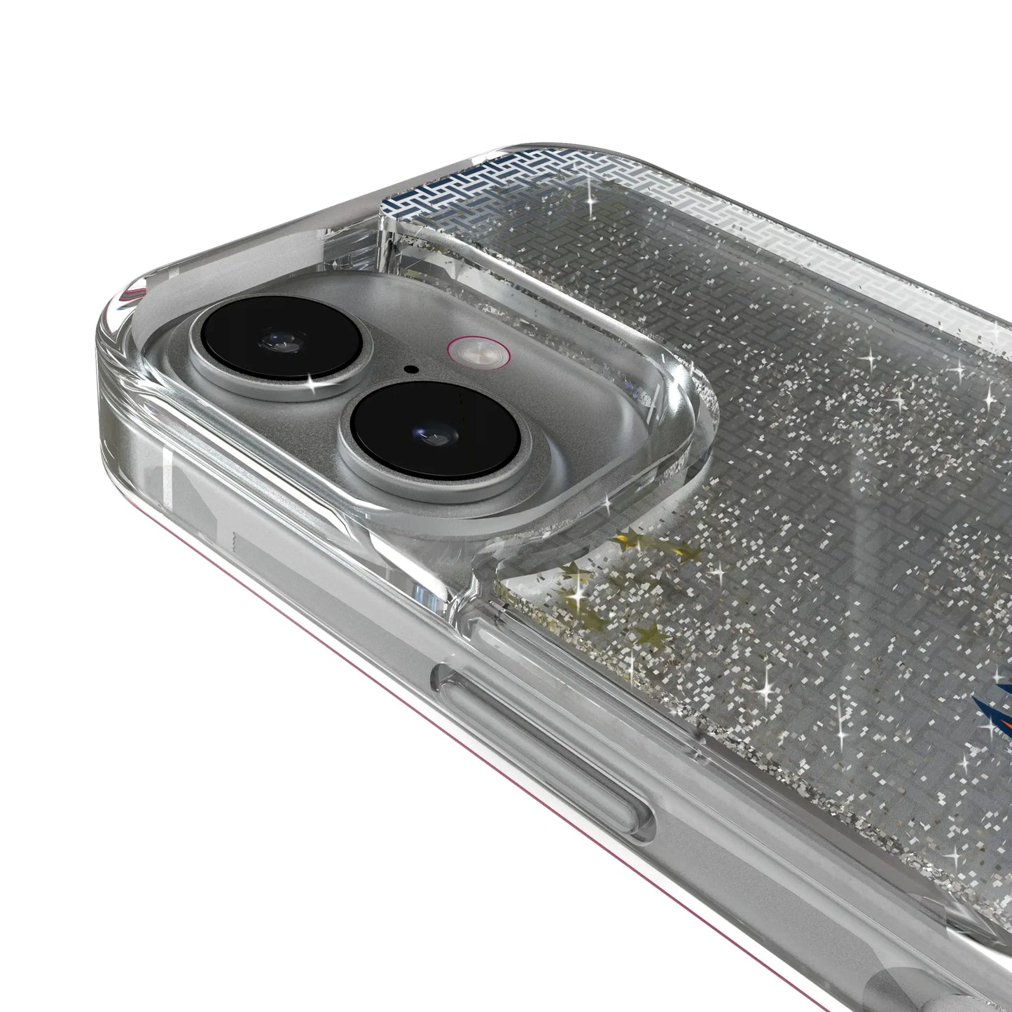 Denver Broncos Linen Glitter Phone Case for Apple iPhone