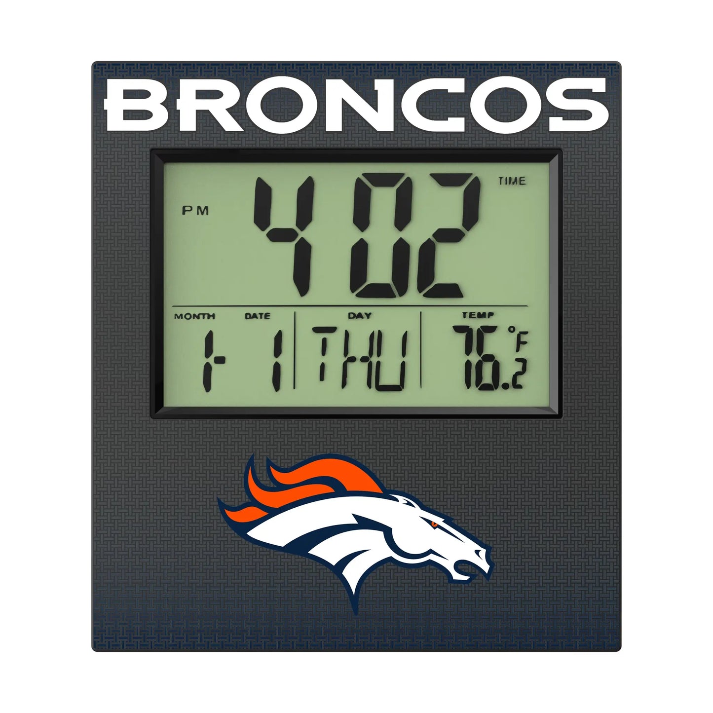 Denver Broncos Linen Wall Clock