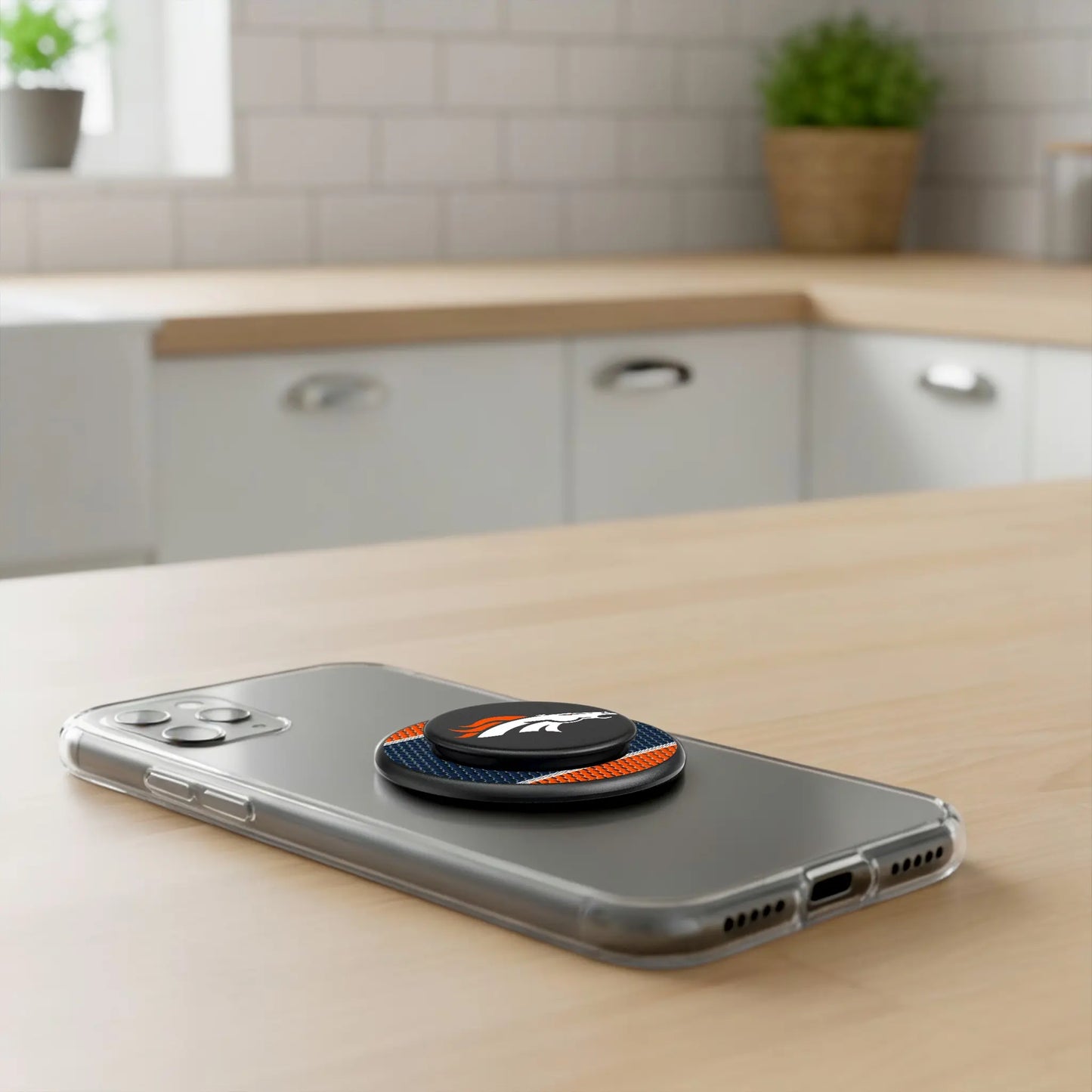 Denver Broncos Mesh PopSockets Magnetic Phone Grip and Stand