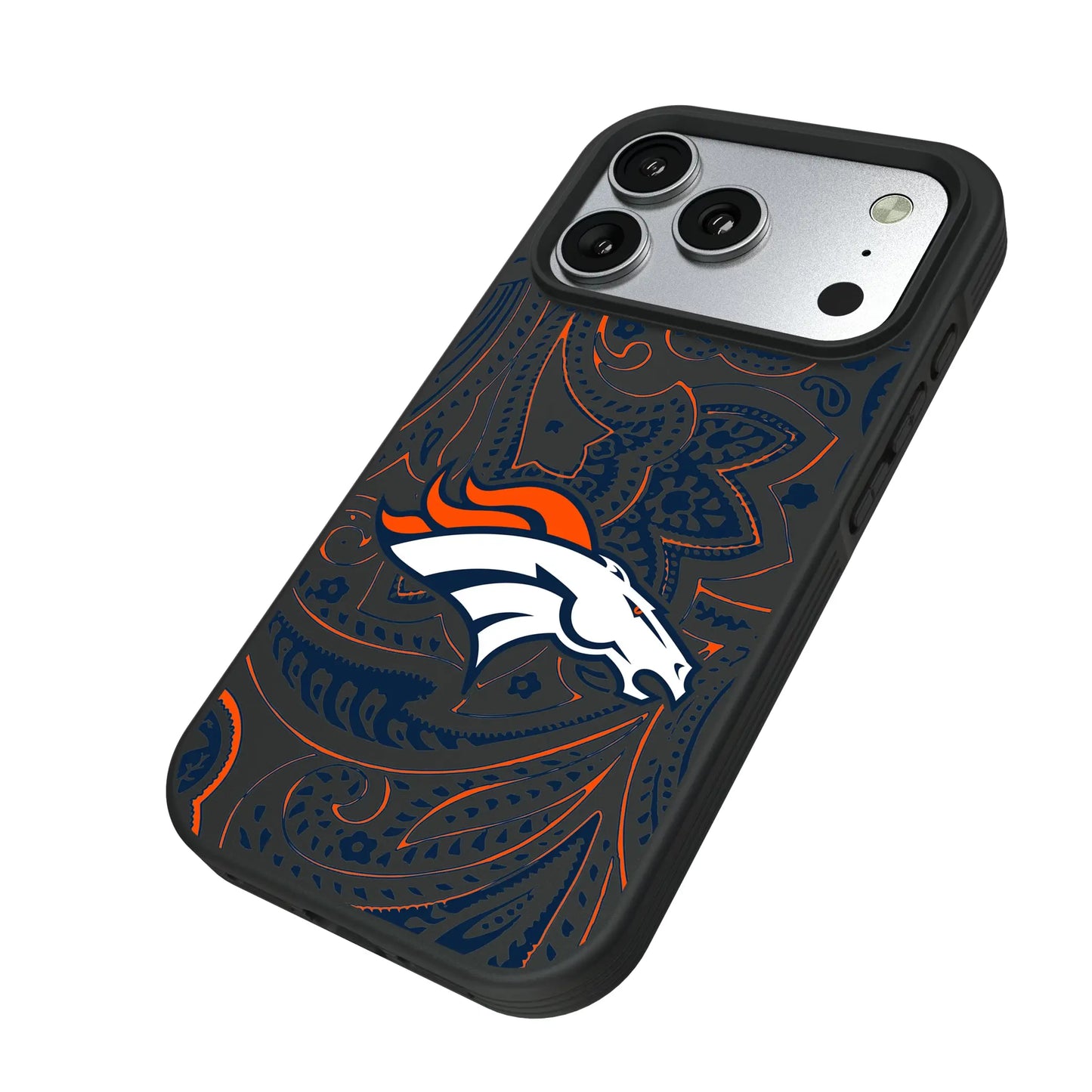 Denver Broncos Paisley Bump Phone Case for Apple iPhone