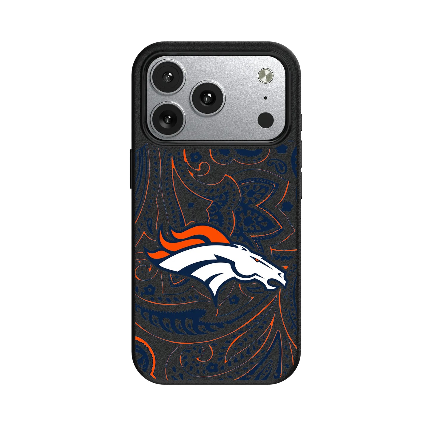 Denver Broncos Paisley MagSafe Compatible Phone Case for Apple iPhone