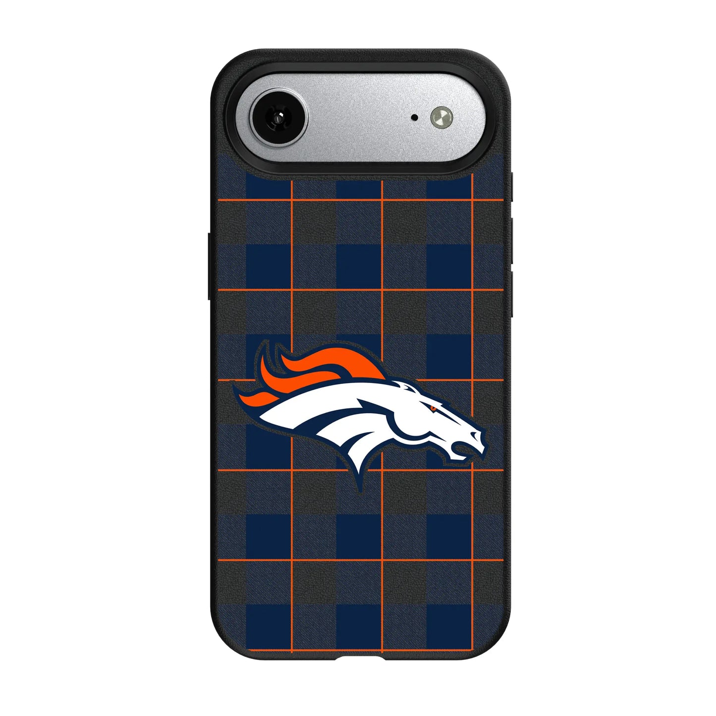 Denver Broncos Plaid MagSafe Compatible Phone Case for Apple iPhone