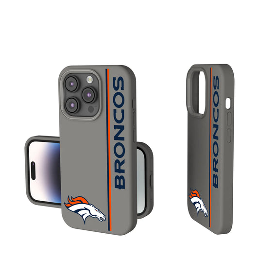 Denver Broncos Sidebar Soft Touch Phone Case for Apple iPhone