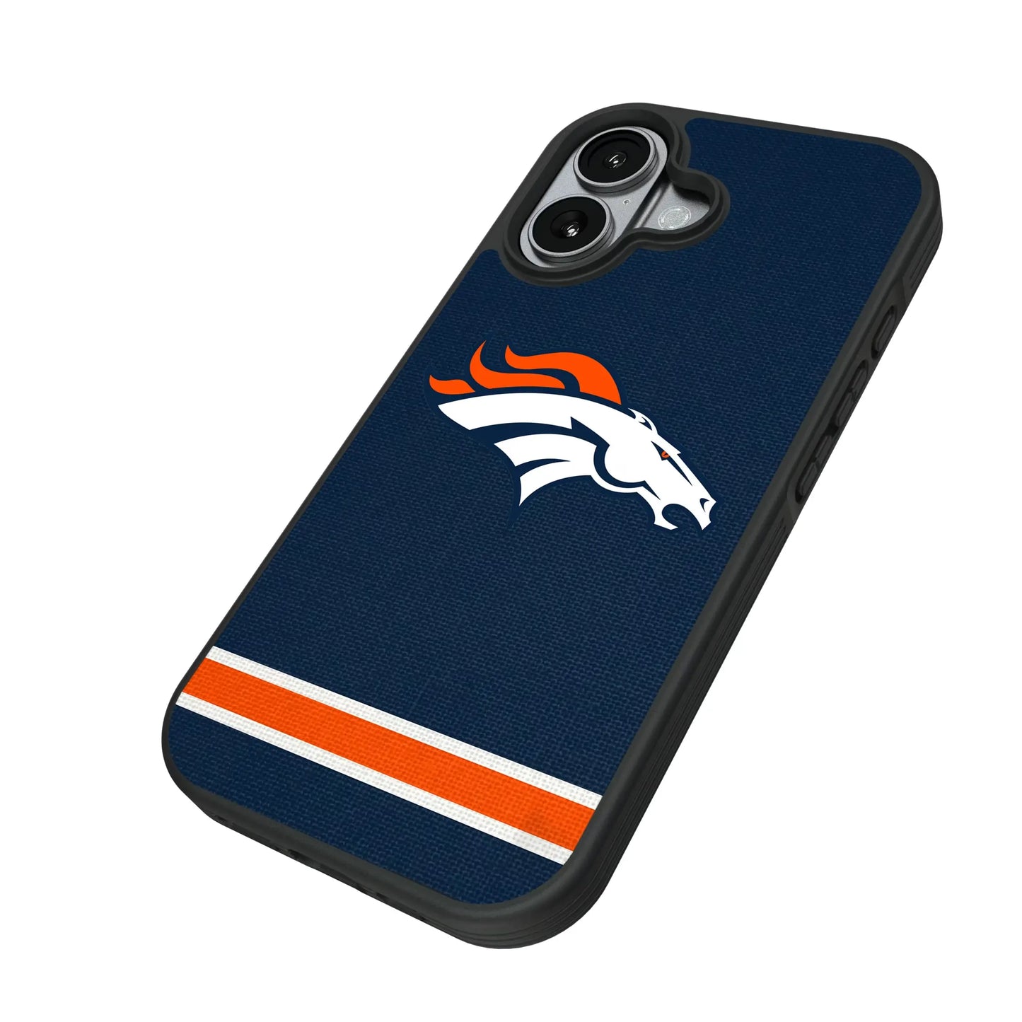 Denver Broncos Stripe Bump Phone Case for Apple iPhone