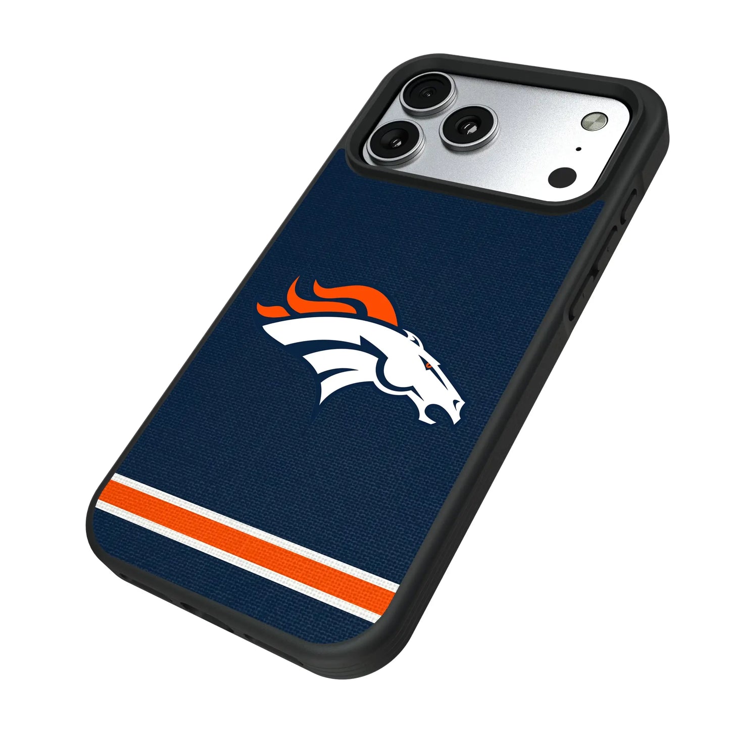 Denver Broncos Stripe Bump Phone Case for Apple iPhone