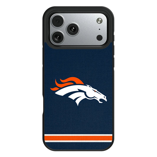 Denver Broncos Stripe Bump Phone Case for Apple iPhone