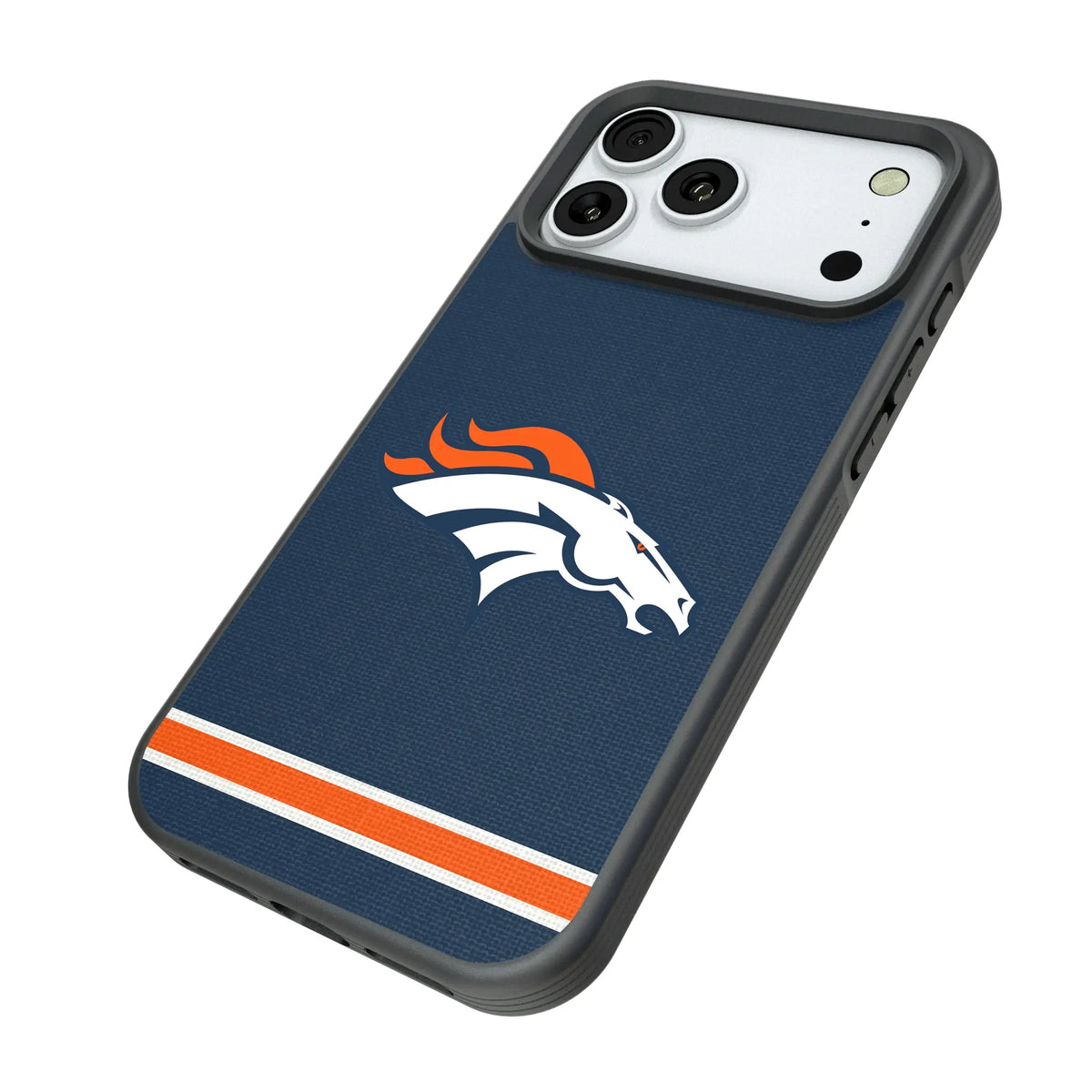 Denver Broncos Stripe Bump Phone Case for Apple iPhone