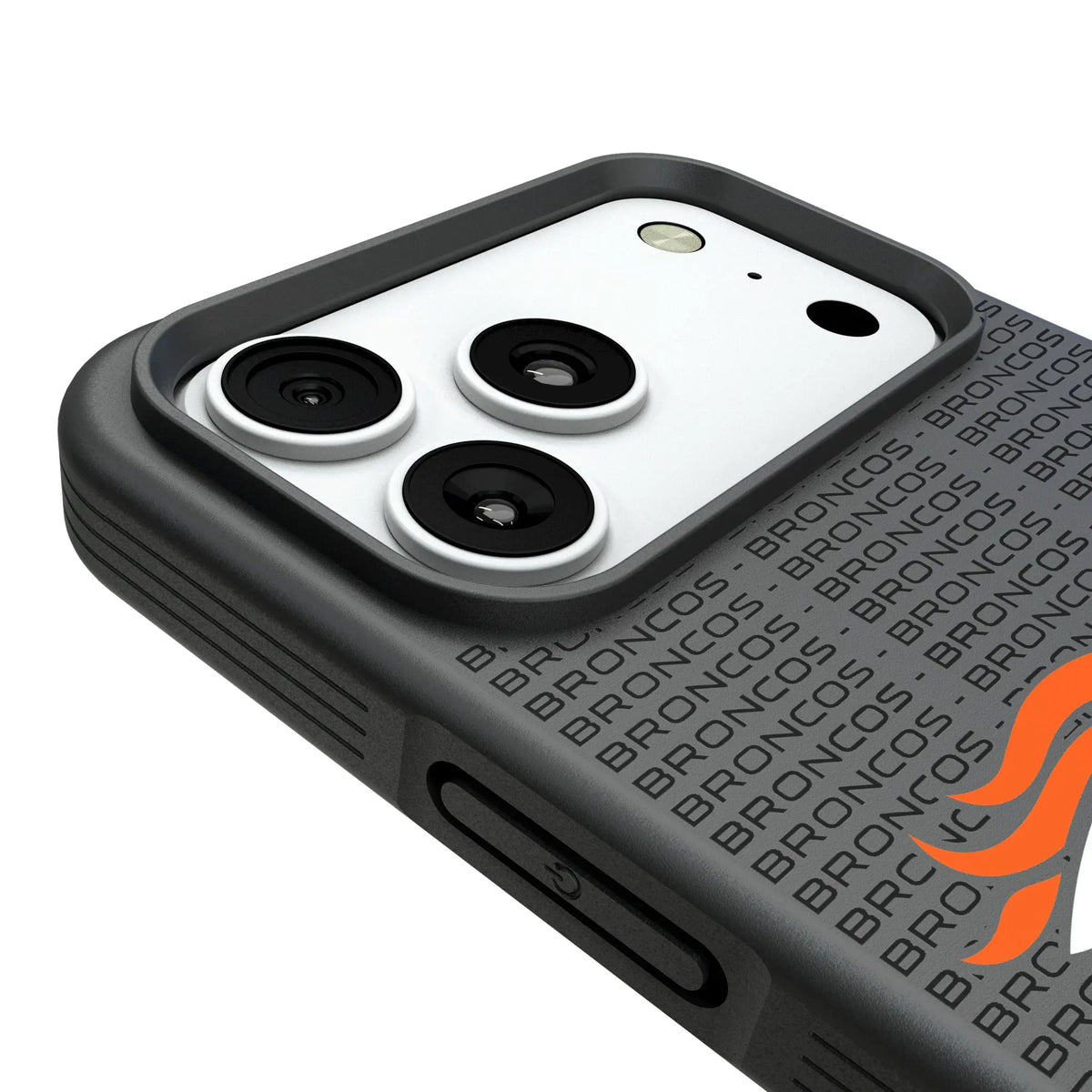 Denver Broncos Text Backdrop Bump Phone Case for Apple iPhone