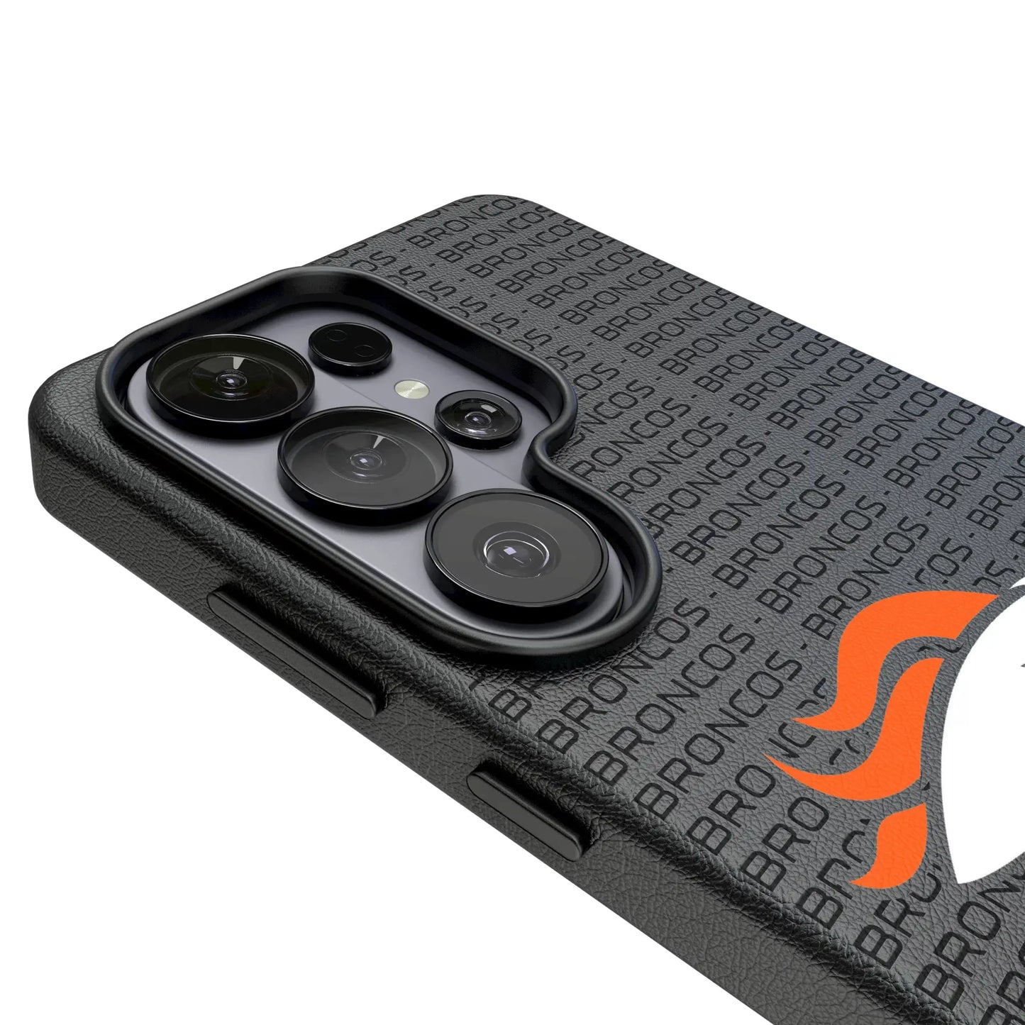 Denver Broncos Text Backdrop MagSafe Compatible Phone Case for Samsung Galaxy