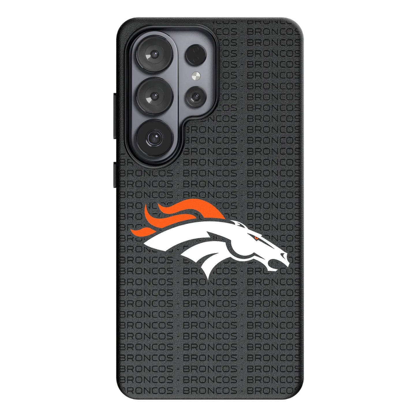 Denver Broncos Text Backdrop MagSafe Compatible Phone Case for Samsung Galaxy