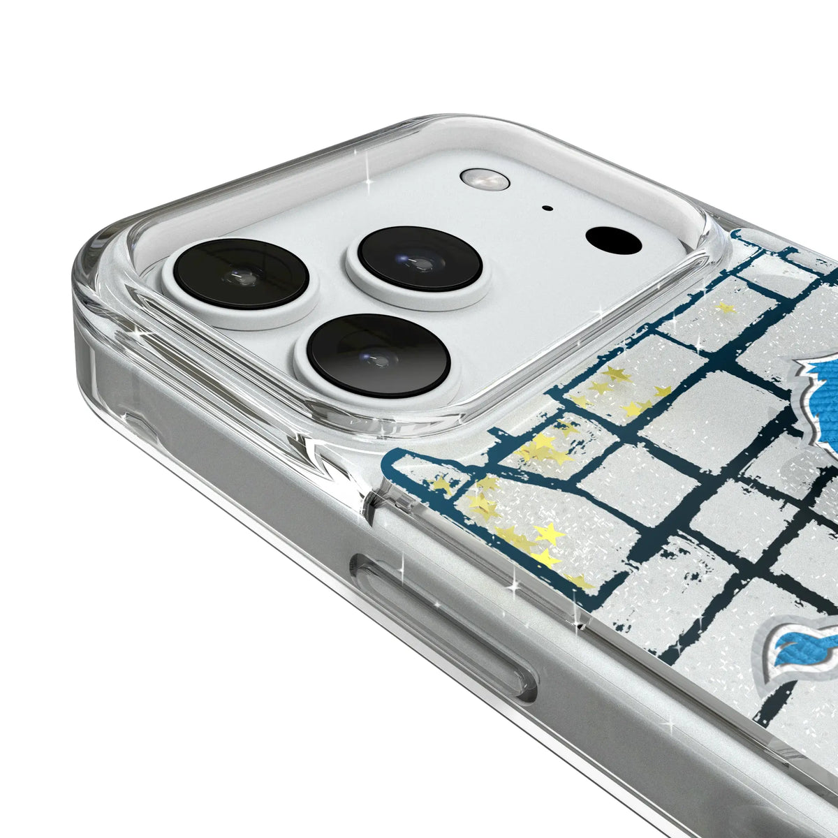 Detroit Lions Brick Glitter Phone Case for Apple iPhone
