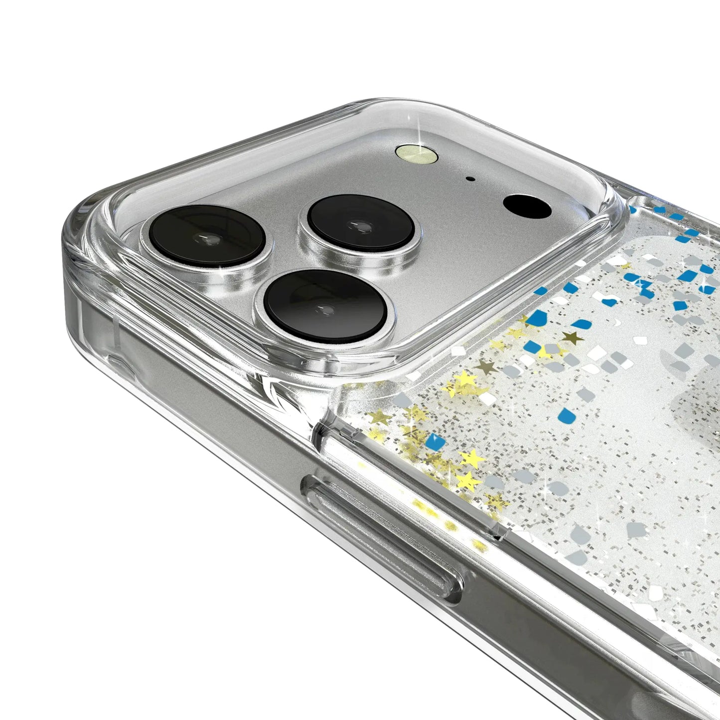 Detroit Lions Confetti Glitter Phone Case for Apple iPhone
