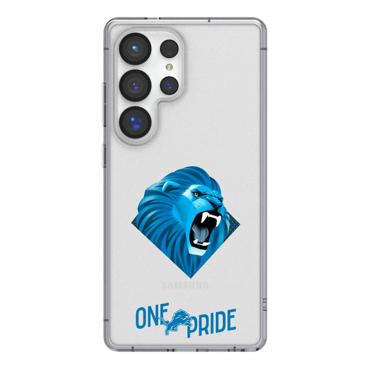 Detroit Lions Deco Clear Phone Case for Samsung Galaxy