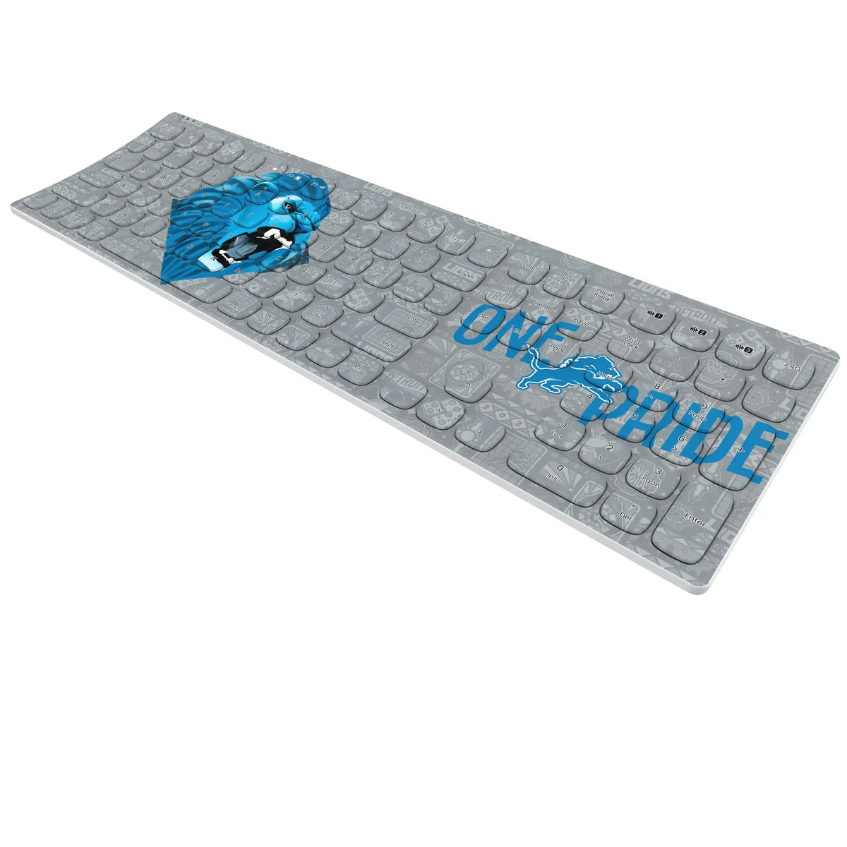 Detroit Lions Deco Curved Wireless Keyboard